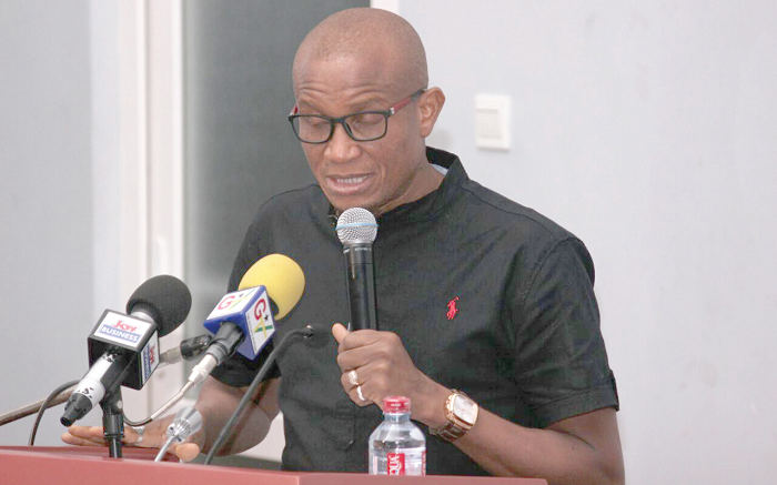 Mr Mustapha Abdul-Hamid, Minister of Information, delivering the opening remarks Picture: NII MARTEY M. BOTCHWAY Mr Mustapha Abdul-Hamid, Minister of Information, delivering the opening remarks Picture: NII MARTEY M. BOTCHWAY